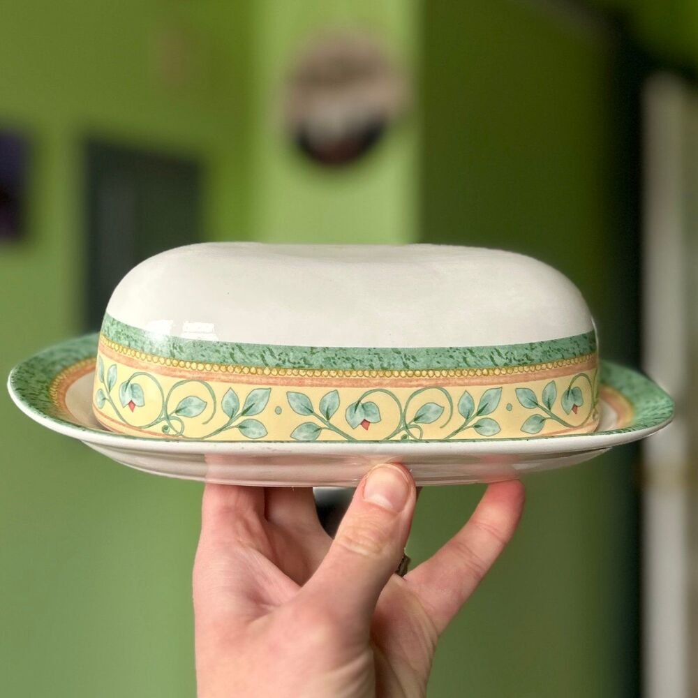 VTG French Quarter Dainty Ceramic Pfaltzgraff Kitchen Butter Dish With Lid - Picture 11 of 11